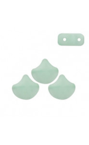 Ginko Leaf Beads 7.5x7.5mm Matte chrysolite